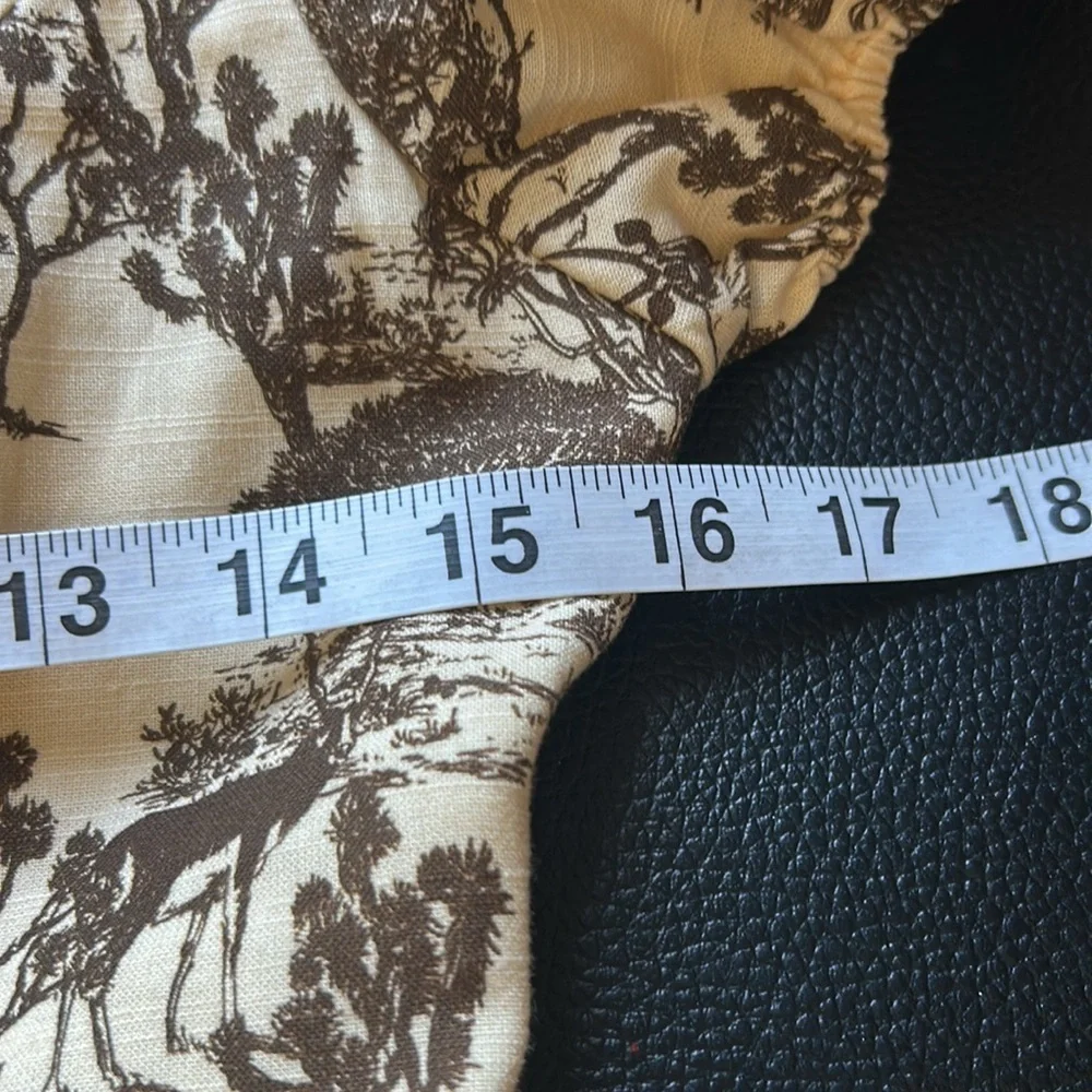 Tuckernuck Hyacinth House Brown Toile Camilla Corset Midi Dress Puff Sleeve Sz S - Picture 12 of 14